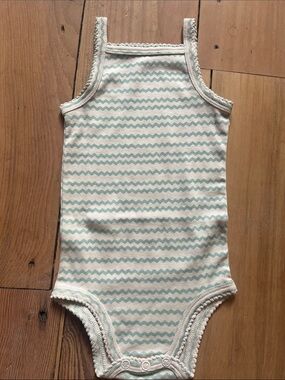 Soor Ploom camisole onesie in ricrac, 12-18 m